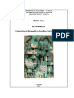 Des Conflits Lagonistique Langagiere Dans La Pensee de Lyotard