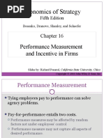 Economics of Strategy: Performance Measurement and Incentive in Firms