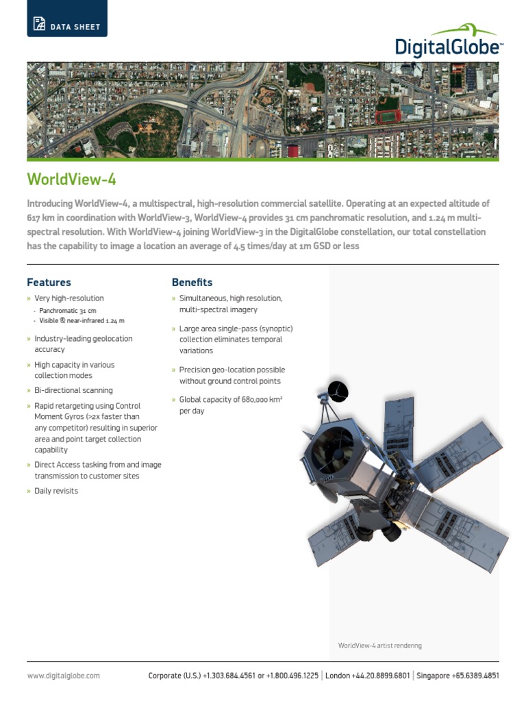 WorldView 4 Satellite Specifications | PDF | Spacecraft | Spaceflight