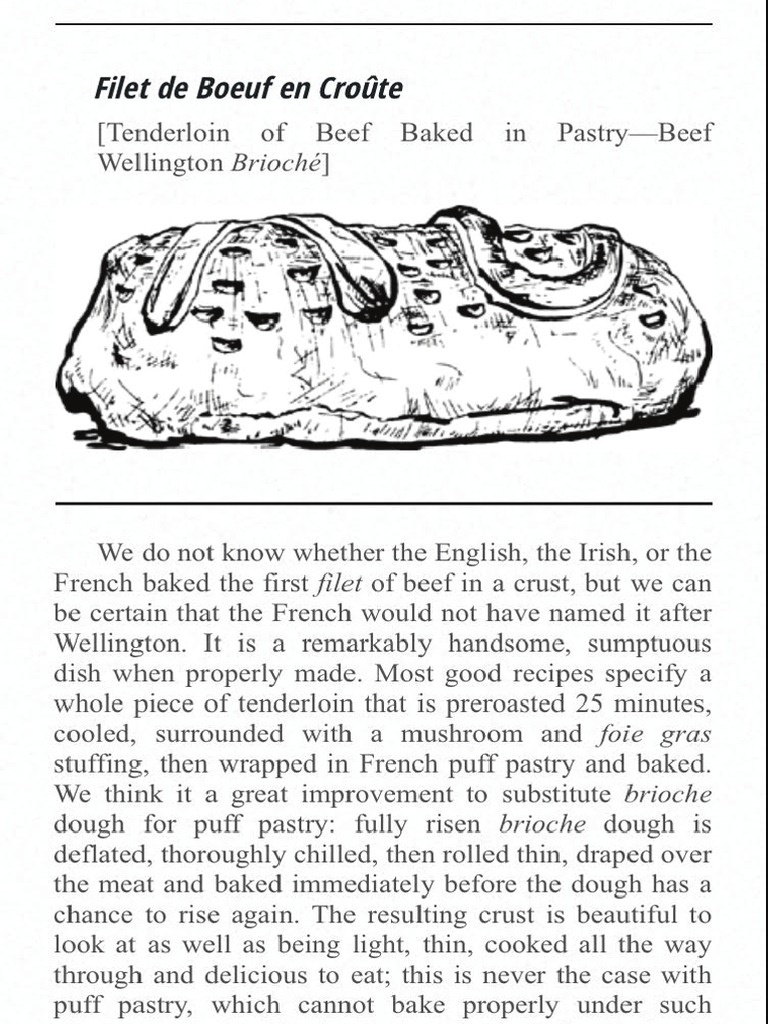 Beef Wellington by Julia Child | PDF | Mediterranean Cuisine | Cooking