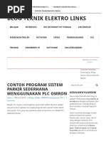 Download ContohProgramSistemParkirSederhanaMenggunakanPLCOMRONBlogTeknikElektroLinksbyIkaNurulFajarwatiSN358655800 doc pdf
