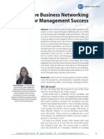 Proactive Business Networking For Management Success: Abstract: This Article Focuses On How MBA Graduates Can