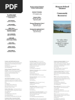 manson school district resource brochure