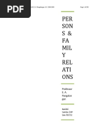 PerFam Relations | PDF | Griswold V. Connecticut | Annulment