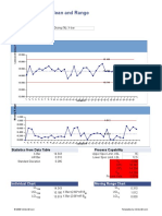 Control Chart For Mean and Range: Quality Characteristic