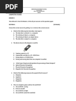 Grade 8 Computer Monthly Test January