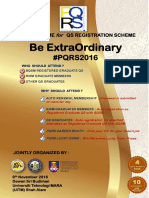 PQRS2016: Be ExtraOrdinary QS Registration Seminar