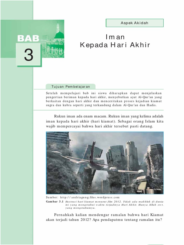 Pai Kelas 9 Bab 3 Iman Kepada Hari Akhir