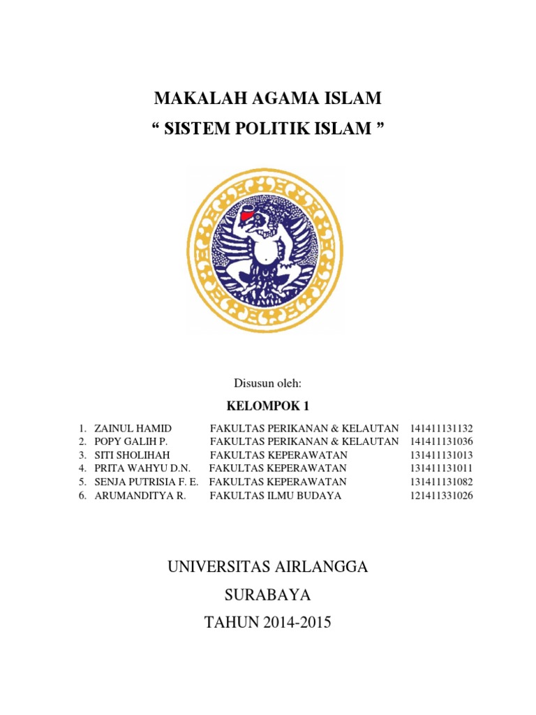 Cover Makalah Sistem Politik