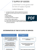 Time of Supply of Goods