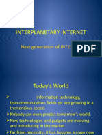 INTERPLANETARY INTERNET (Next generation of INTERNET)
