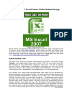 Belajar Microsoft Excel Pemula Mahir Dalam Sekejap
