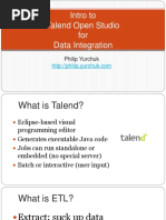 Intro To Talend Open Studio For Data Integration: Philip Yurchuk