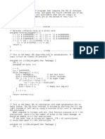 CRC-32 Checksum Algorithms