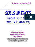 Skills Matrices: Concise & Easy - To - Use Competency Frameworks)