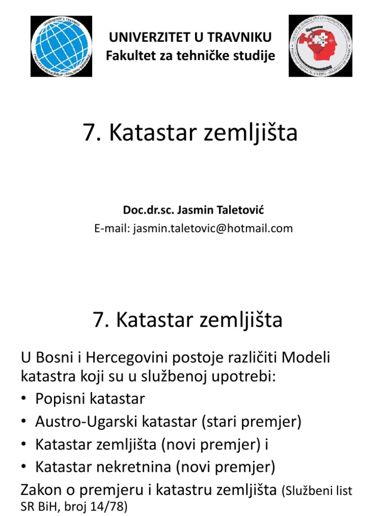 Katastar Zemljišta | PDF
