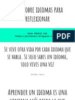 25 Citas Sobre El Aprendizaje de Idiomas