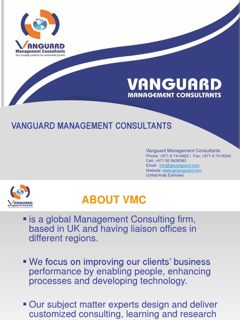VMC Profile Iso 9000 Occupational Safety And Health