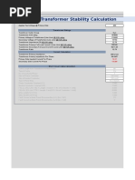 Transformer Stability Test Calculation BAK