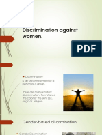 Discrimination Against Women