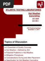 ACI 305 Main Points - Hot-Weather-Concreting