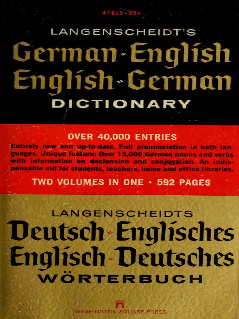 Langenscheidt S German English English German Dictionary 1970 PDF | PDF