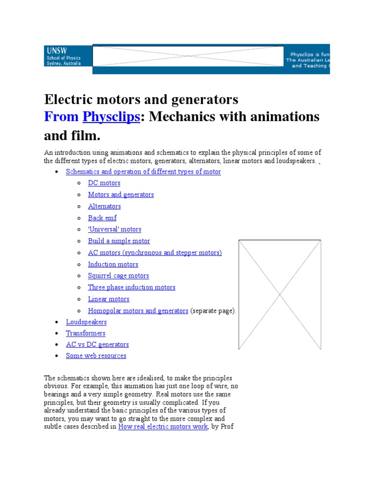 Electric Motors and Generators PDF Transformer Electric Motor