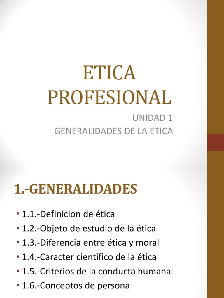 UNIDAD 1 GENERALIDADES DE LA ETICA.pdf Moralidad Paradigma