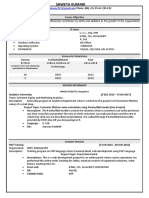 Shweta Kumari Resume