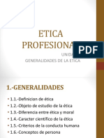 Ética profesional: generalidades