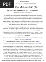11Q13 Melchizedek Scroll Analysis | PDF | Religious Belief And Doctrine ...