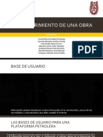 Requisitos para el diseño de una plataforma petrolera