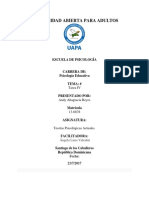 Teorías Psicológicas Actuales. Tarea IV