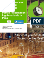 Business Process Outsourcing Methodology Pemex Presentation Ing Antonio de La Peña