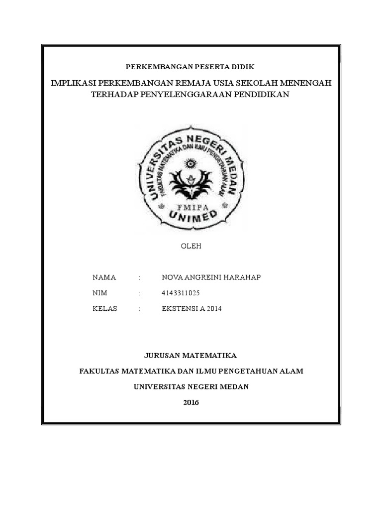 Implikasi Karakteristik Peserta Didik Terhadap Penyelenggaraan