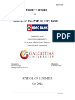 strategic analysis of hdfcbank