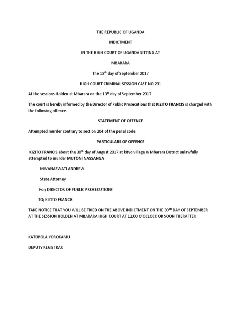 Statement of Offence PDF