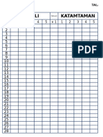 TALLY Board Sheet