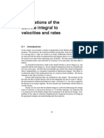 Applications of The Definite Integral To Velocities and Rates