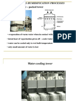 Continuous Humidification Processes Cooling Tower Design