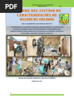 Informe de Caracterización de Residuos Solidos Municipales d Pillco Marca