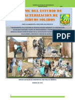 Informe de Caracterización de Residuos Solidos Municipales d Pillco Marca