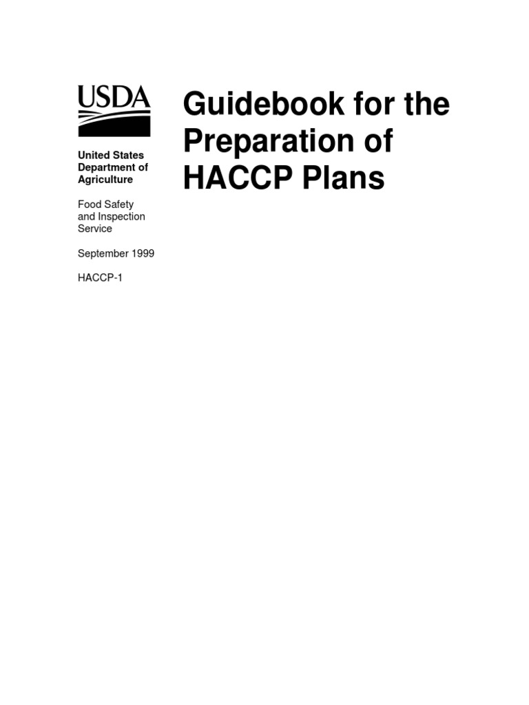 GUIDEBOOK FOR THE PREPARATION OF HACCP PLANS visual data 7