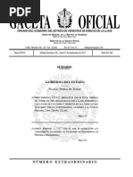 Gaceta Oficial del Estado sobre desaparición de Agencias del Ministerio Público 