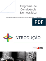 Nova Apresentação Programa de Convivência Democrática