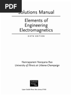 Elements of Engineering Electromagnetics Sixth Solutions Manual