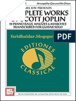 Scott Joplin Complete Works For Guitar Solo PDF
