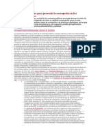 Decálogo de Reglas para Prevenir La Corrupción en Los Contratos Públicos