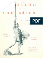 Inni Di Guerra e Canti Patriottici Del Popolo Italiano (1915) PDF