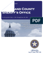 Cleveland County Sheriff's Office Audit